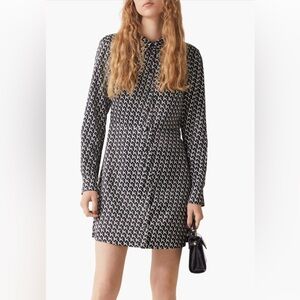 & other stories Poodle Print Mini Dress, size 4